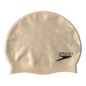 Speedo white swim cap